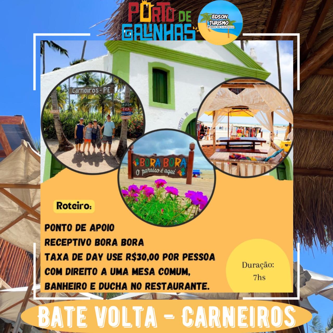 Porto de galinhas - Carneiros *valor 1 á 4 pessoas*